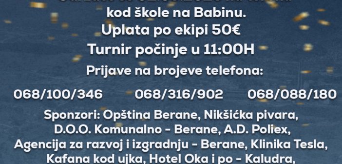 Memorijalni turnir „Borislav – Boro Đurišić“ 2. maja