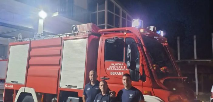 VATROGASCI IZ BERANA U BORBI PROTIV POŽARA NA PRIMORJU